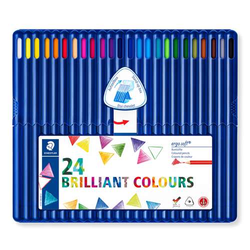 STAEDTLER® | Ergosoft® 157 Coloured Pencils — sets, 24 pencils 27095